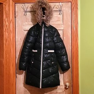 Girls black winter coat